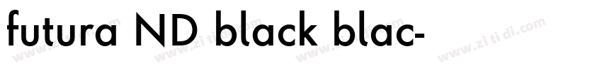 futura ND black blac字体转换